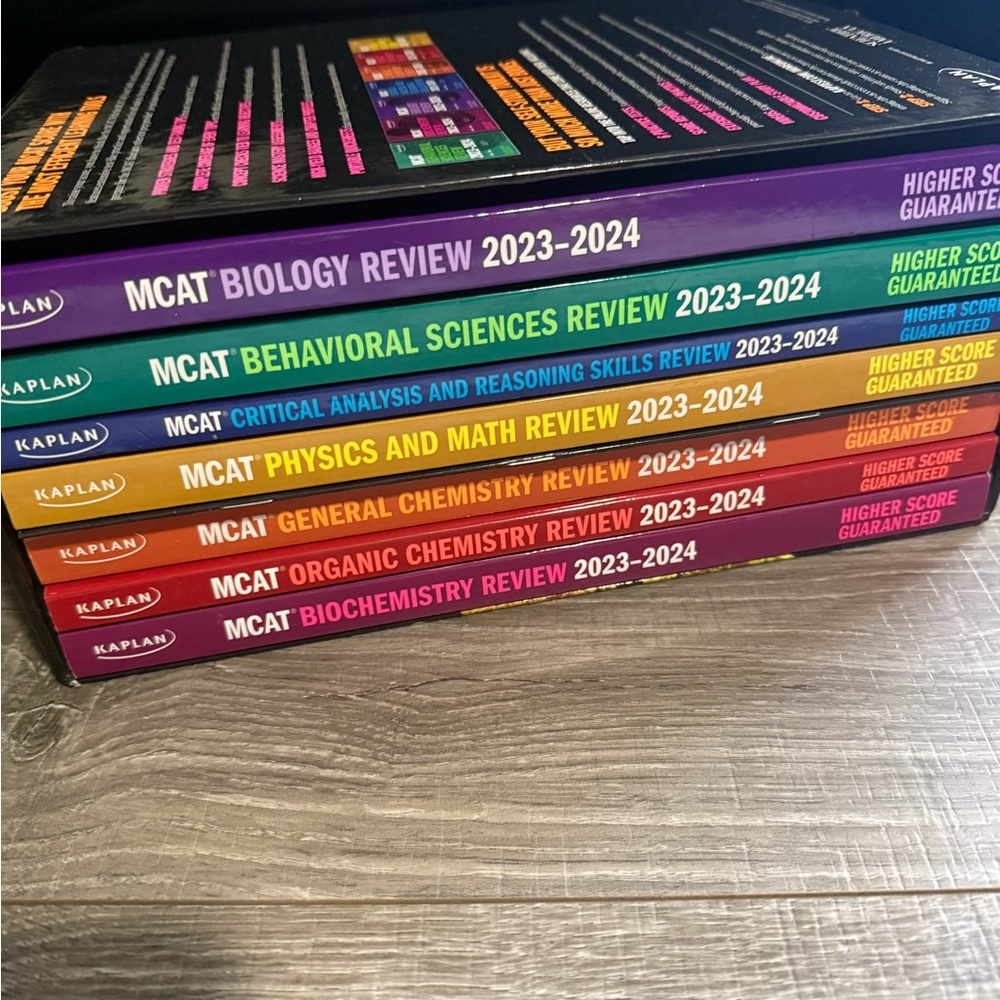 Kaplan MCAT Review Books 2023-2024 Set